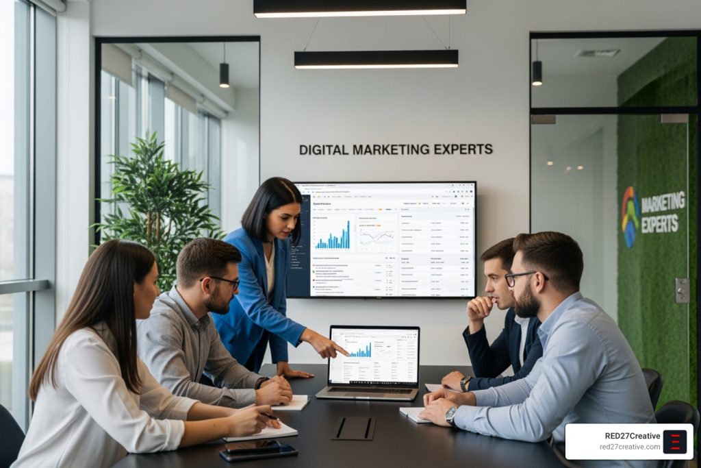 Don't Get Burned: Your Checklist for Choosing a Google Ads Company • Google Ads marketing firm • RED27Creative Google Ads marketing firm