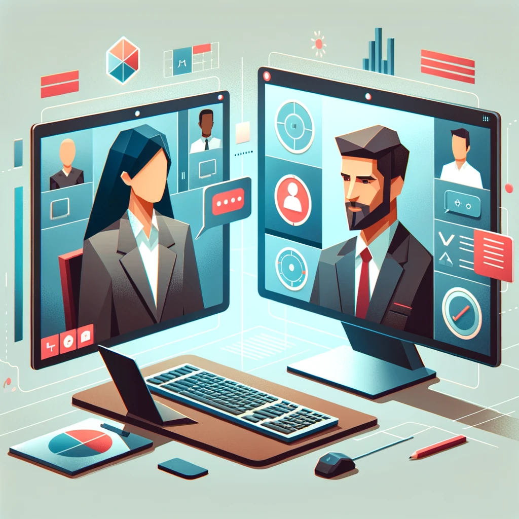 Agency Showdown: The Top B2B Lead Generation Companies Revealed • b2b lead generation agency • RED27Creative Virtual meeting with two participants.