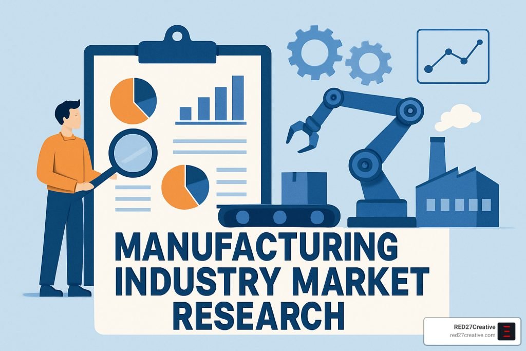 Manufacturing Success Starts with Smart Market Research • Manufacturing industry market research • RED27Creative Manufacturing industry market research