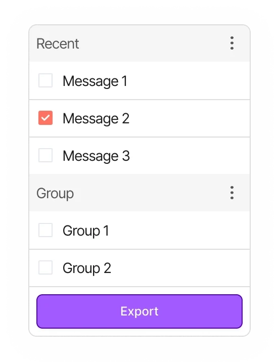 Design software interface showing layering panel with recent and grouped design components