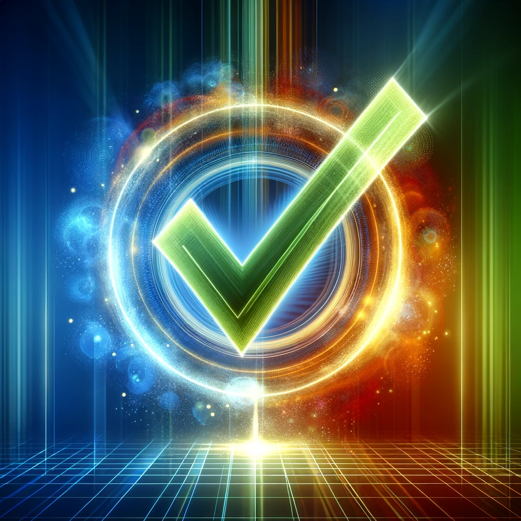Scoring Traffic Sources for Better ROI • scoring traffic sources • RED27Creative Colorful check mark in glowing circle