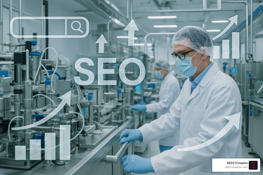 Unlocking Pharma SEO: How Pharmaceutical Manufacturers Can Rank Higher • seo for pharmaceutical manufacturing companies • RED27Creative seo for pharmaceutical manufacturing companies